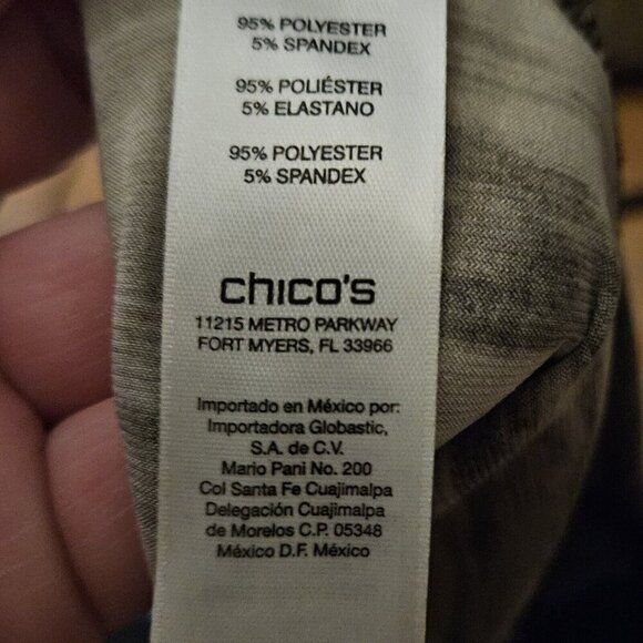 Chico's Animal Print Silky Maxi Dress XL - Picture 6 of 8